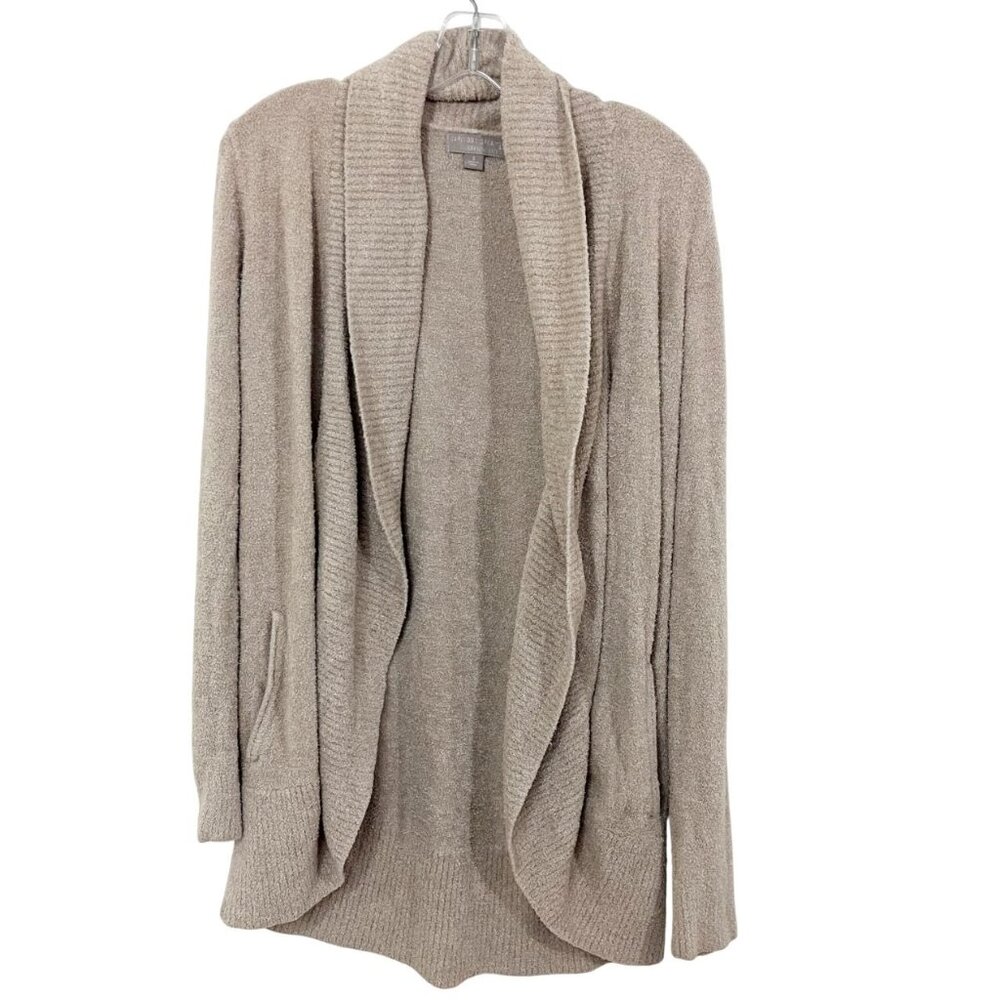 Barefoot‎ Dreams CozyChic Lite Circle Cardi Cardigan Sweater Tan - Size Small